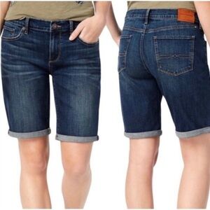 Lucky Brand The Bermuda Dark Blue Jean Shorts - 90s Y2K